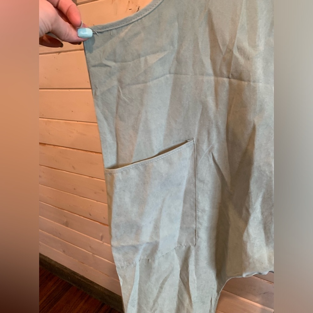 4/July | Green Casual Pocket Jumpsuit - Picture 4 of 8